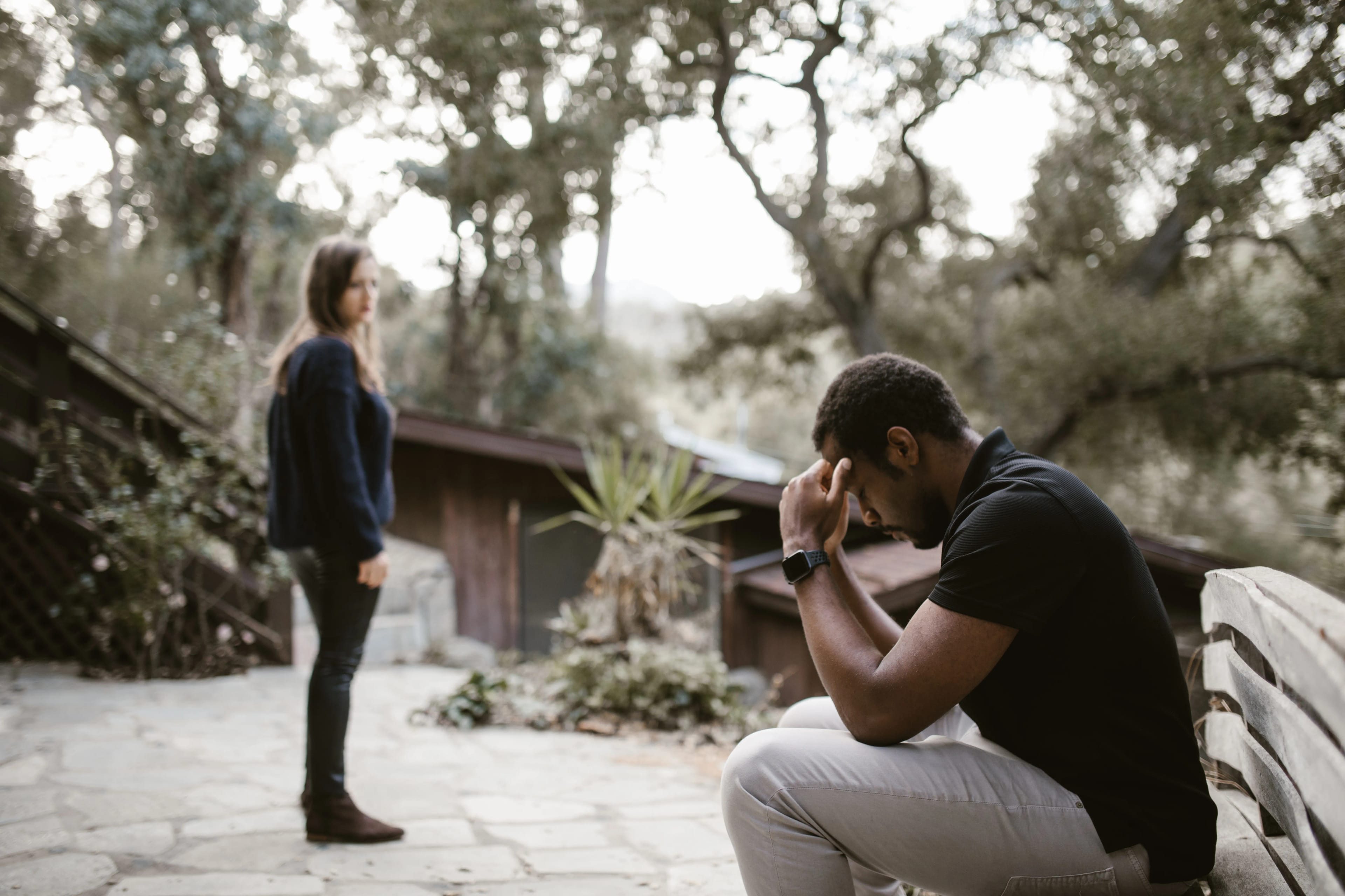 Couple experiencing emotional distance in a relationship